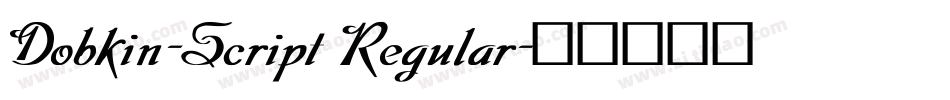 Dobkin-Script Regular字体转换
